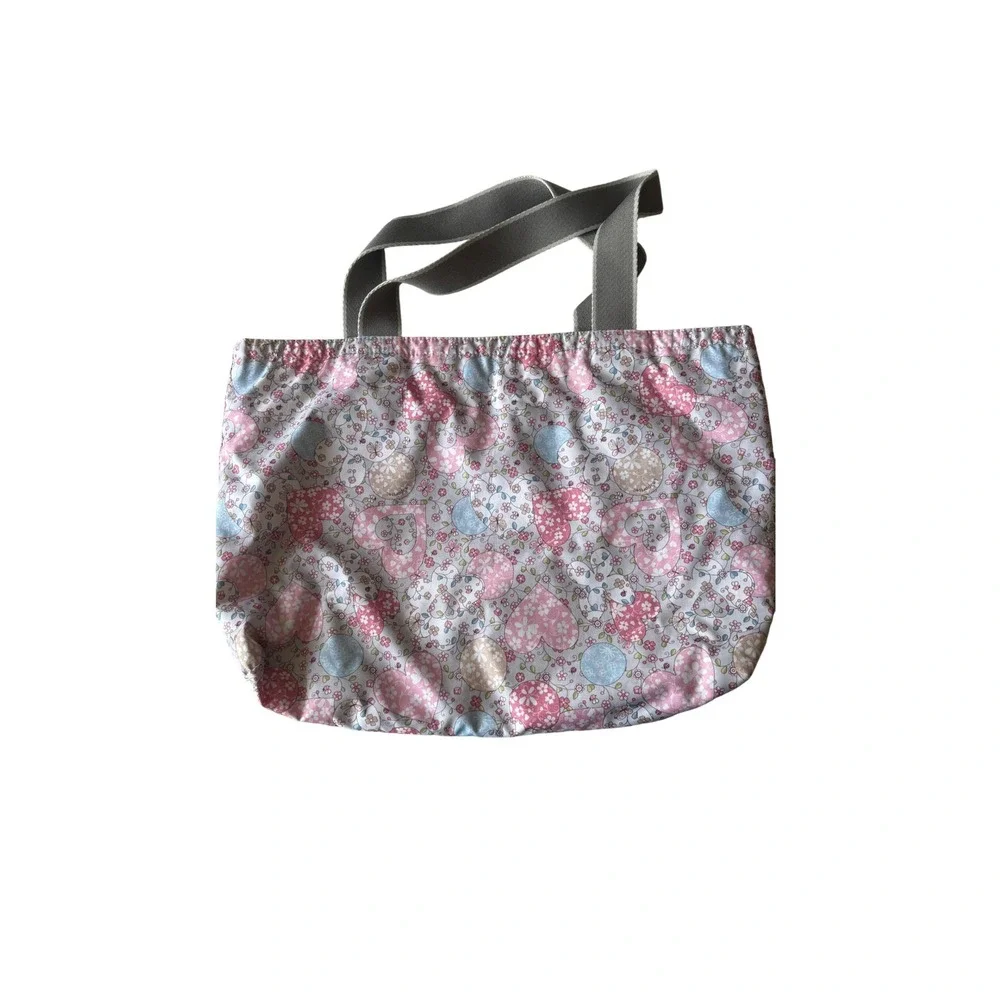 LeSportsac Tote Wallet Set Pink Heart Floral Bag Kawaii Pastel Travel Purse